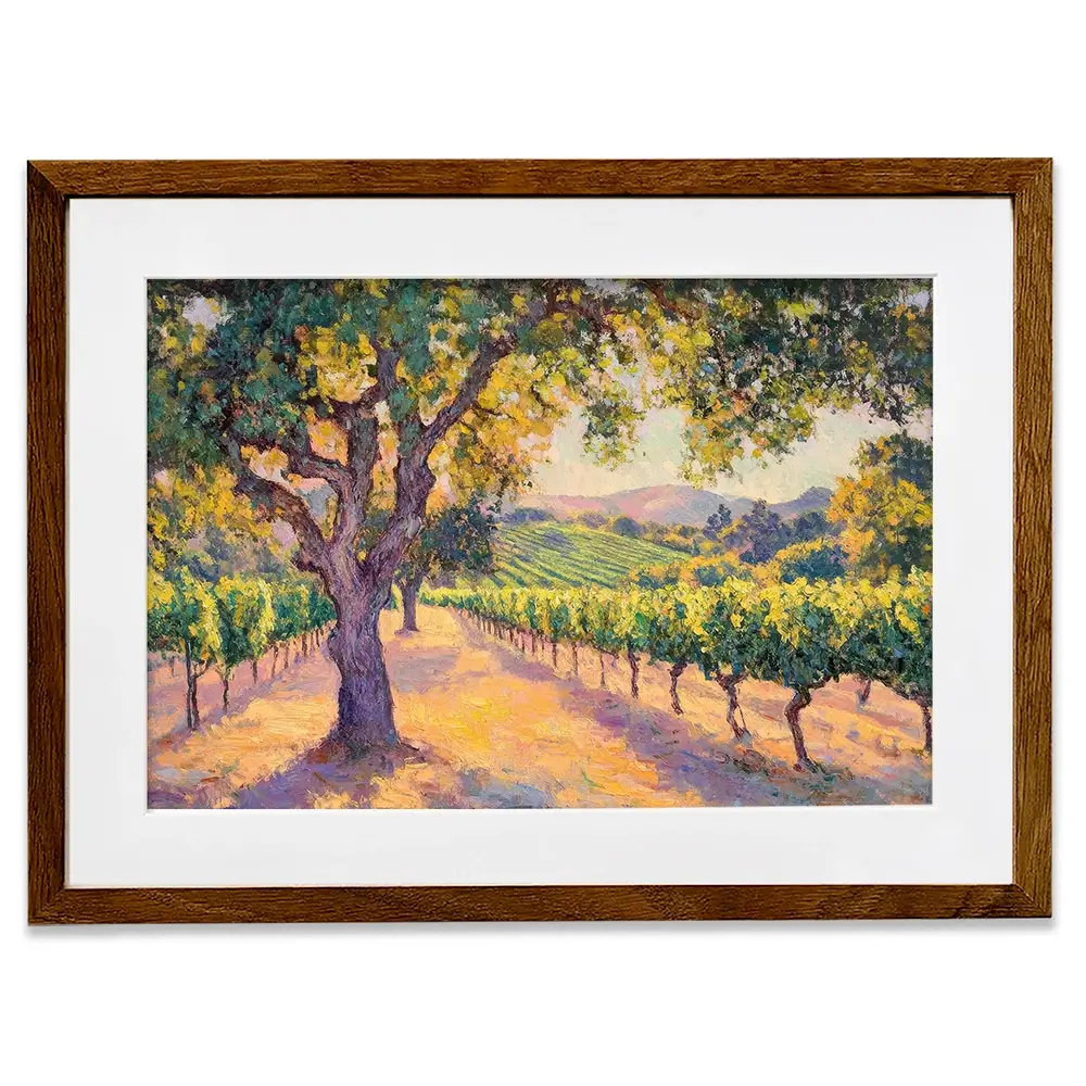 Vineyard View Framed Art Print Vineyard View Framed Art Print wall art product Tanya Ocean