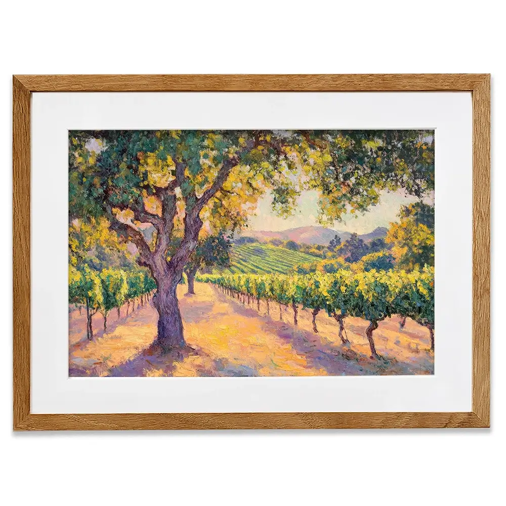 Vineyard View Framed Art Print Vineyard View Framed Art Print wall art product Tanya Ocean