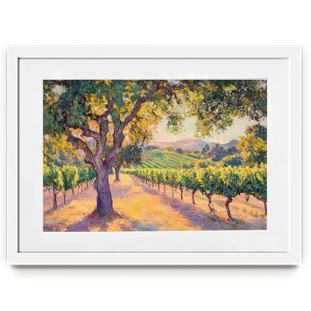 Vineyard View Framed Art Print Vineyard View Framed Art Print wall art product Tanya Ocean
