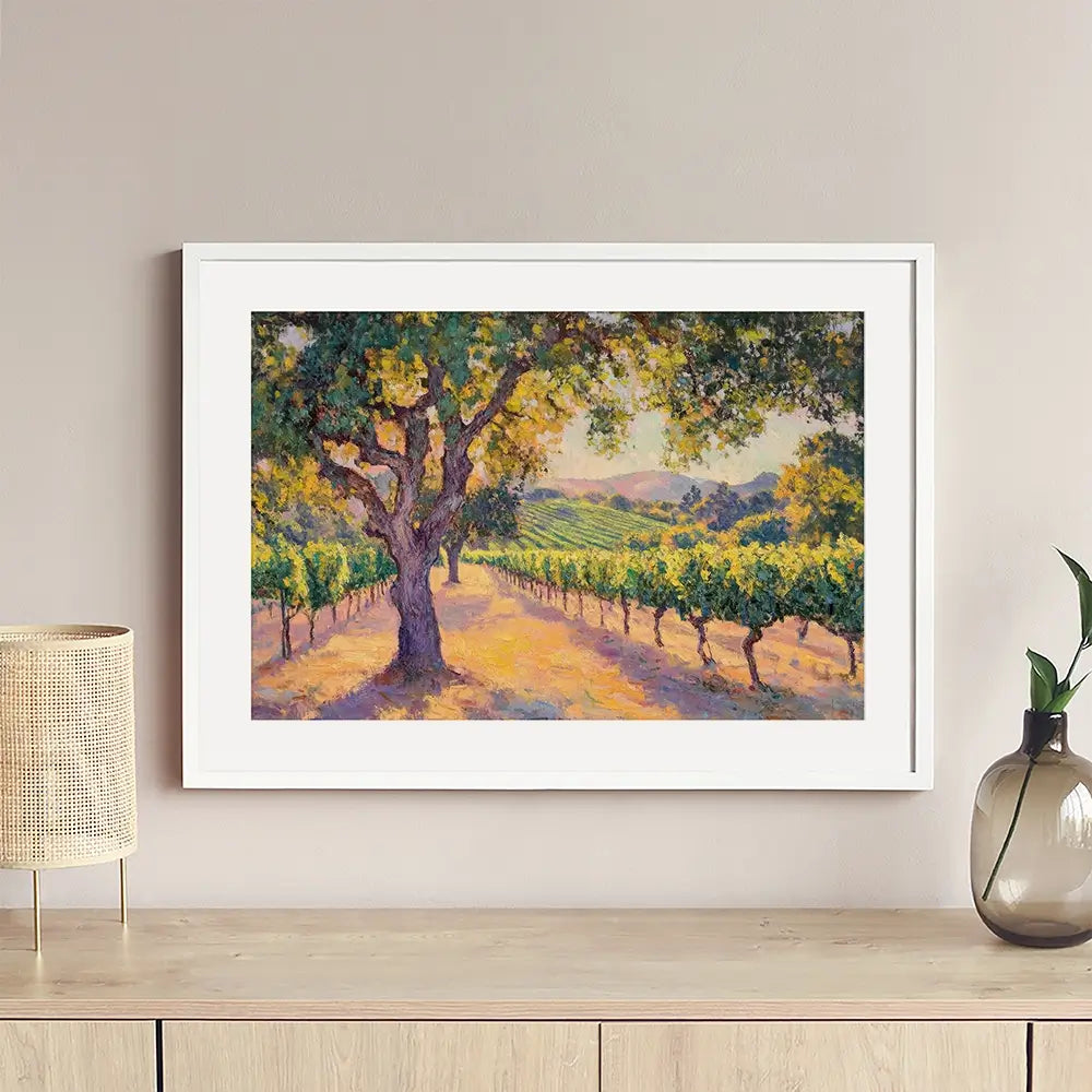 Vineyard View Framed Art Print Vineyard View Framed Art Print wall art product Tanya Ocean