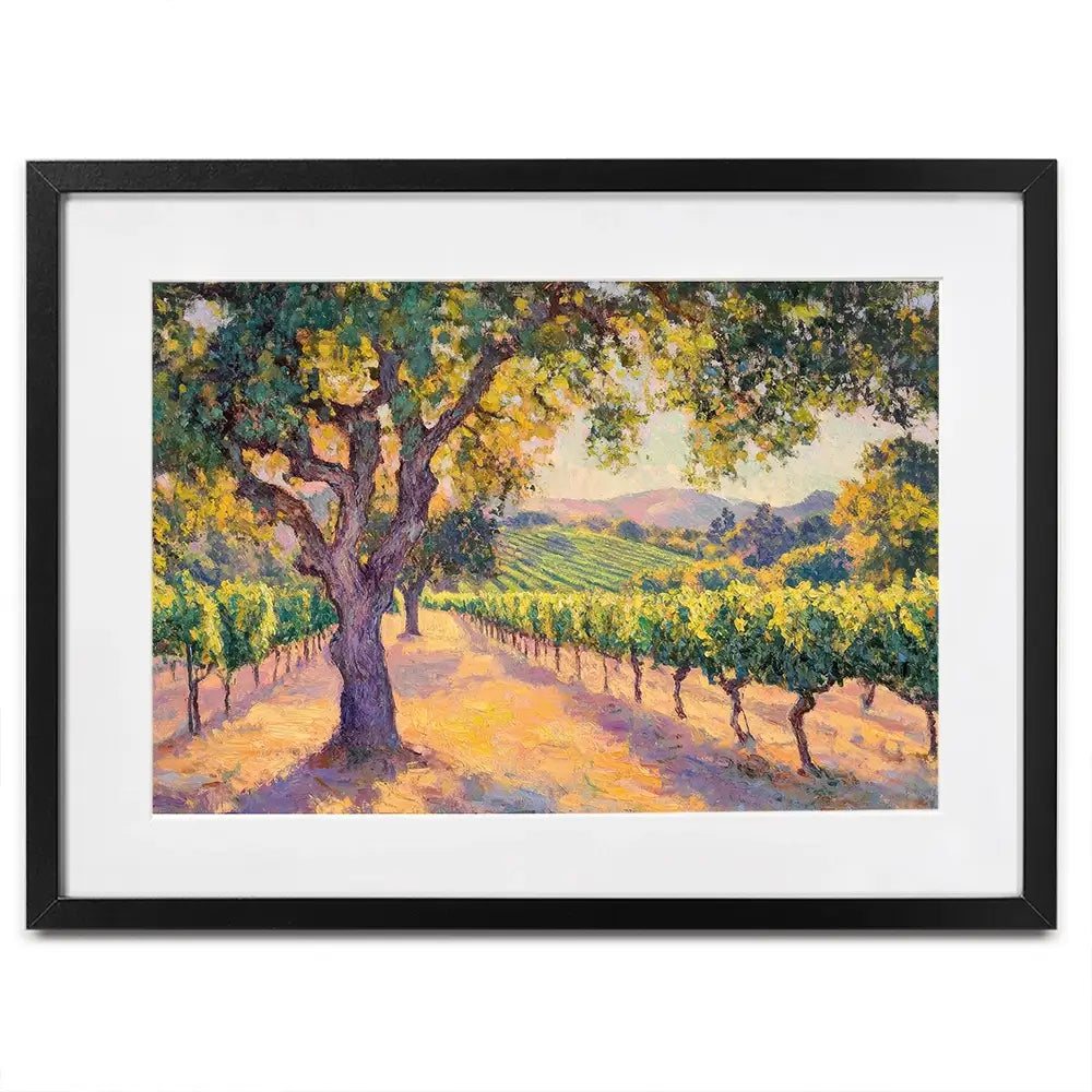 Vineyard View Framed Art Print Vineyard View Framed Art Print wall art product Tanya Ocean