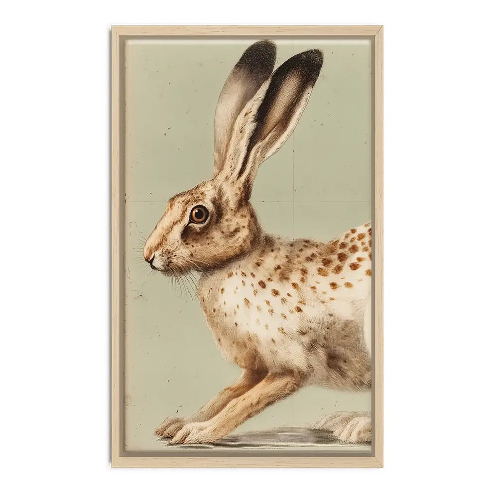 Vintage Hare 2 Canvas Print Vintage Hare 2 Canvas Print wall art product Paula Freeman
