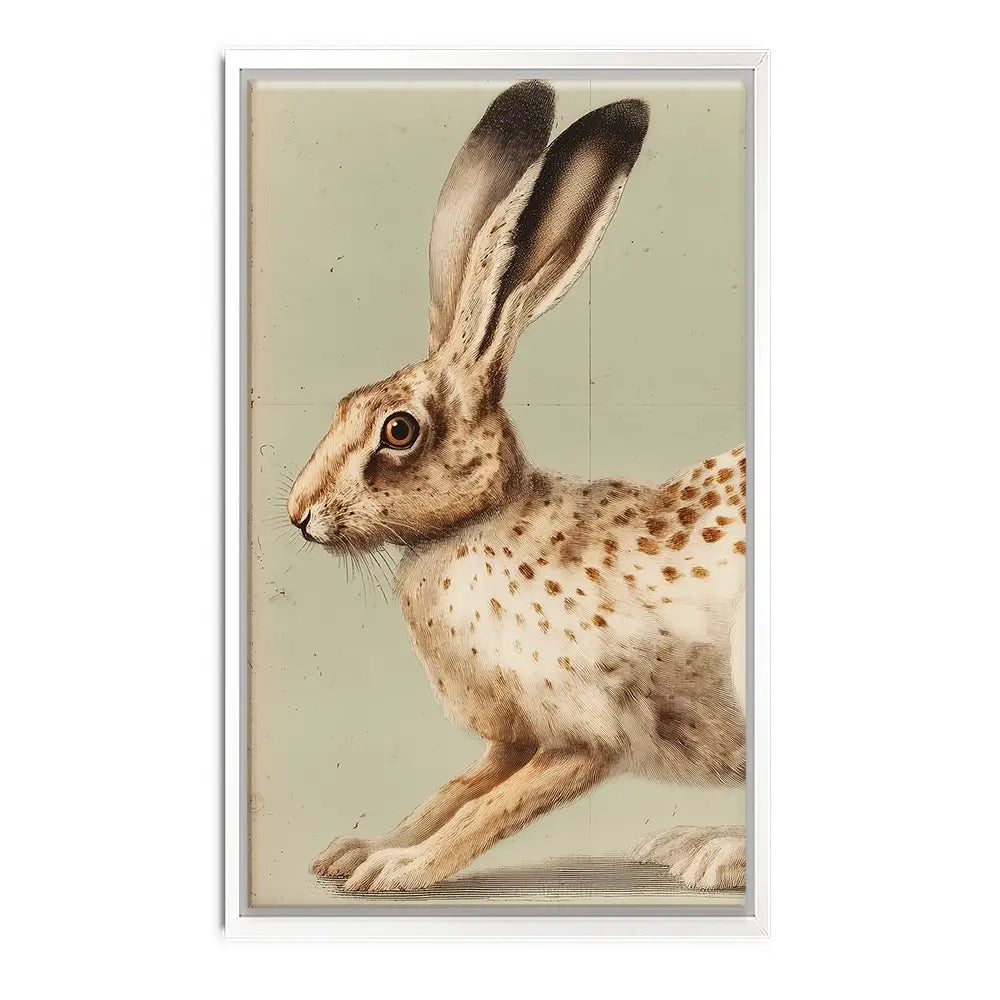 Vintage Hare 2 Canvas Print Vintage Hare 2 Canvas Print wall art product Paula Freeman