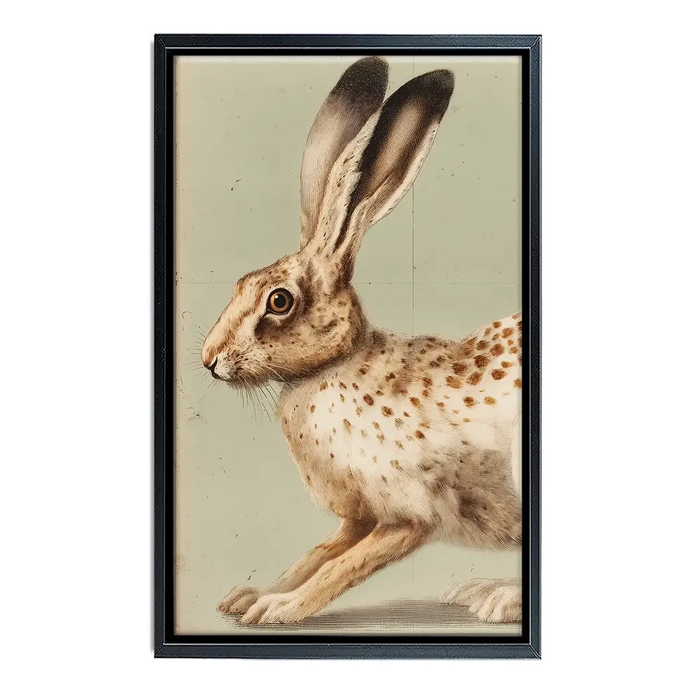 Vintage Hare 2 Canvas Print Vintage Hare 2 Canvas Print wall art product Paula Freeman