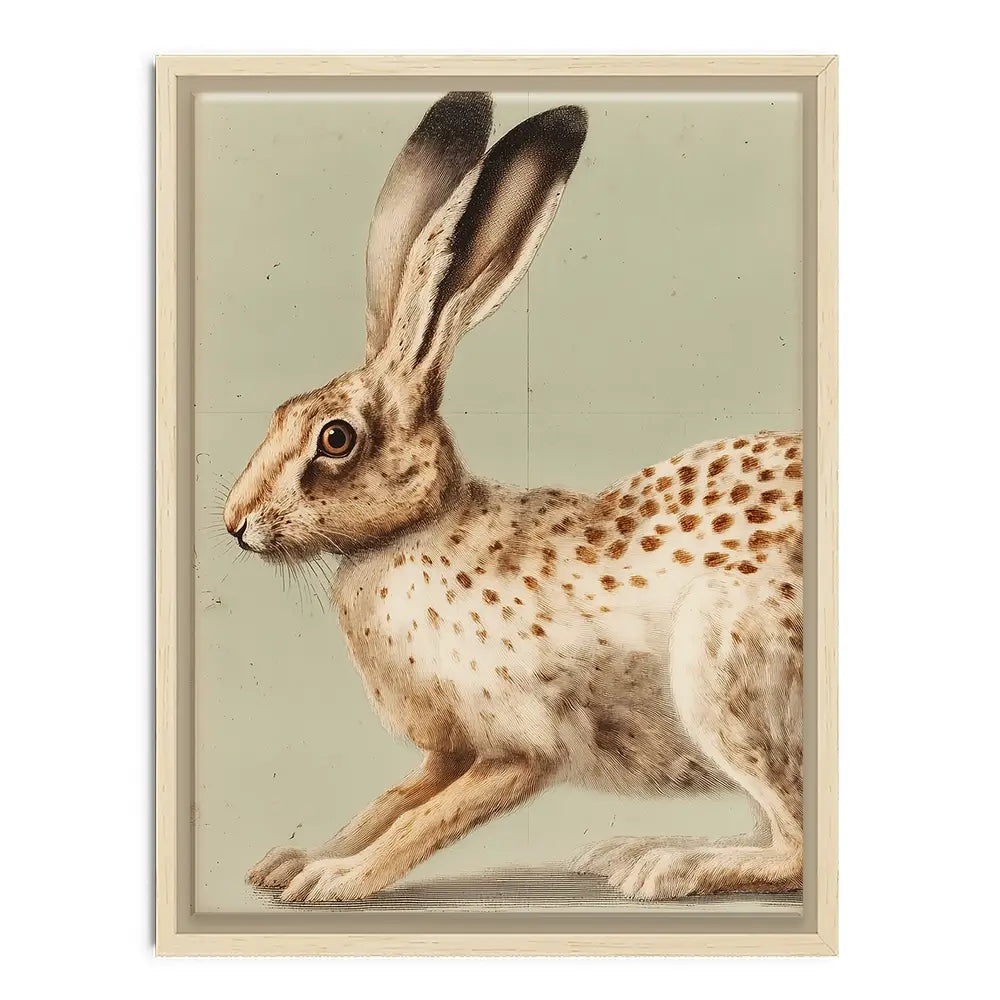 Vintage Hare 2 Canvas Print Vintage Hare 2 Canvas Print wall art product Paula Freeman