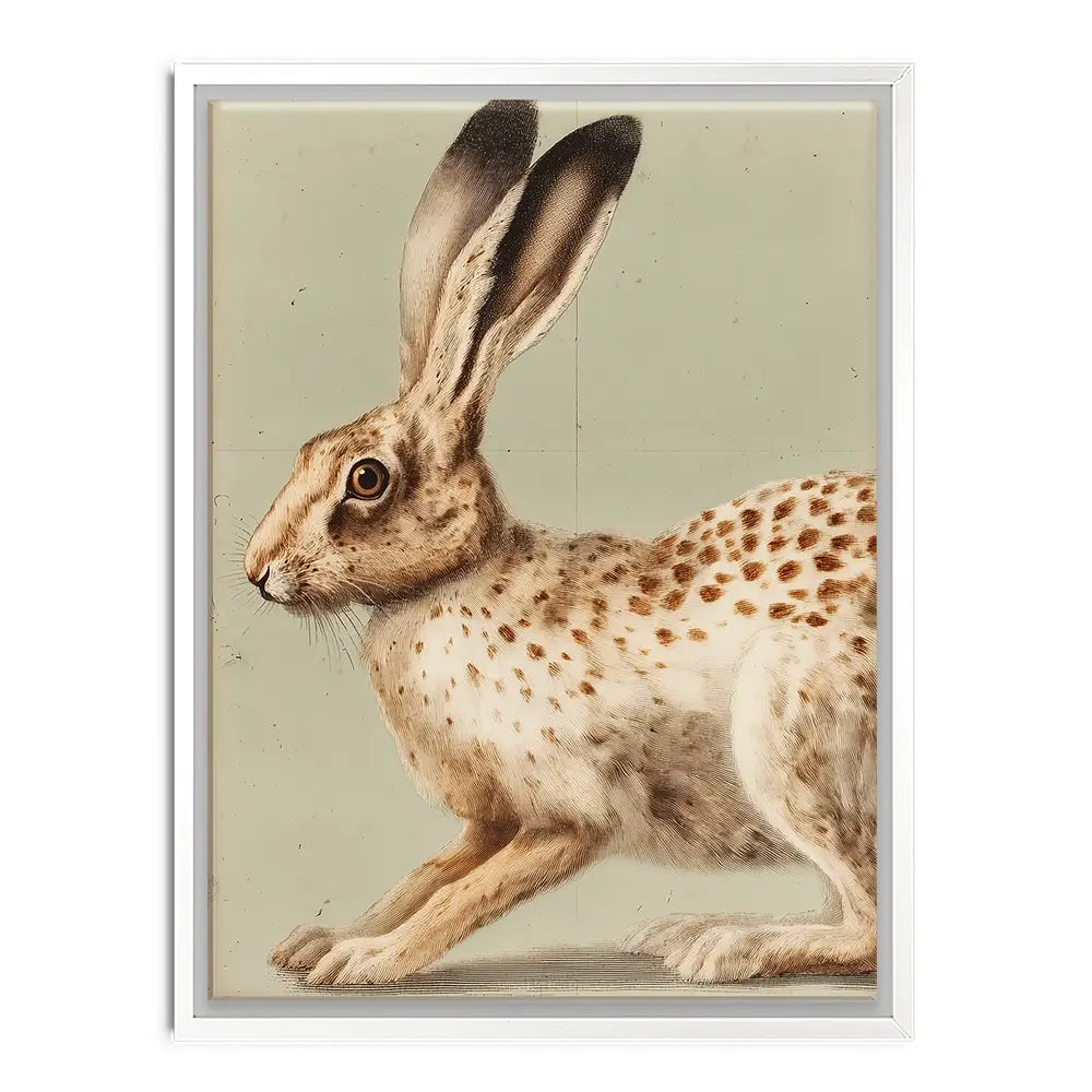 Vintage Hare 2 Canvas Print Vintage Hare 2 Canvas Print wall art product Paula Freeman