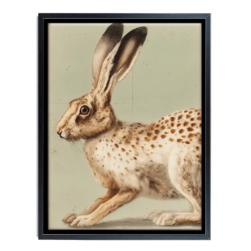 Vintage Hare 2 Canvas Print Vintage Hare 2 Canvas Print wall art product Paula Freeman