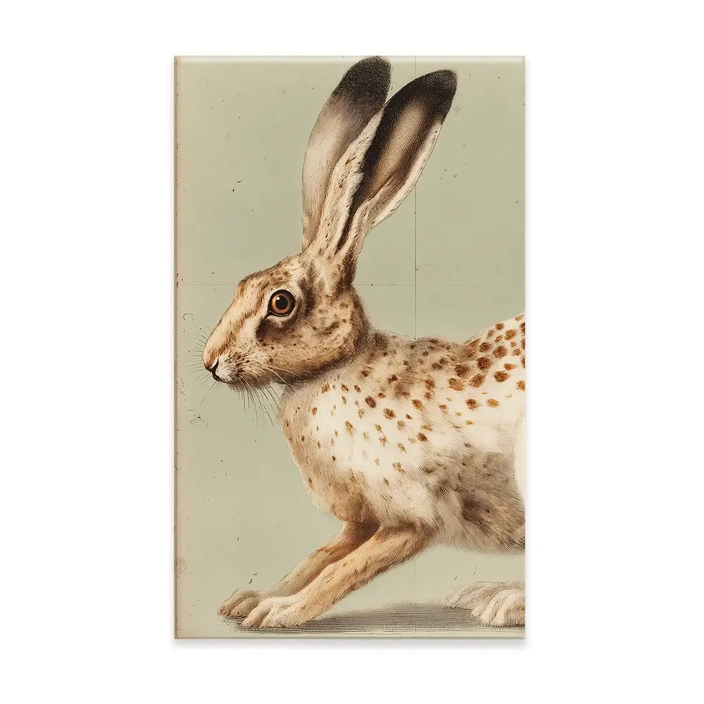 Vintage Hare 2 Canvas Print Vintage Hare 2 Canvas Print wall art product Paula Freeman