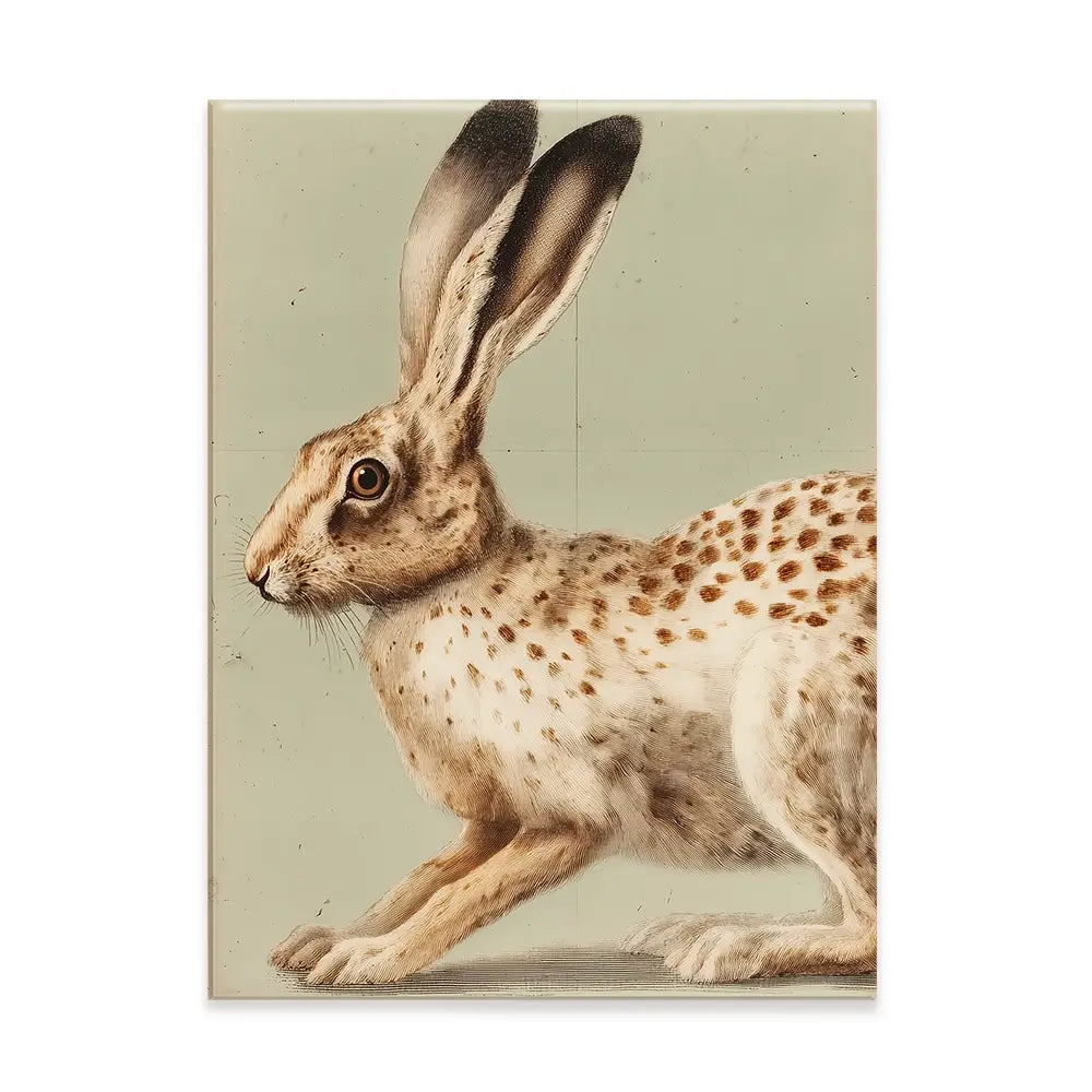 Vintage Hare 2 Canvas Print Vintage Hare 2 Canvas Print wall art product Paula Freeman