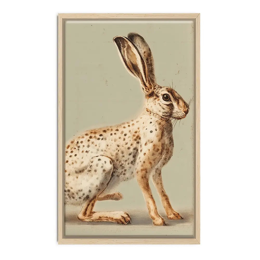Vintage Hare Canvas Print Vintage Hare Canvas Print wall art product Paula Freeman