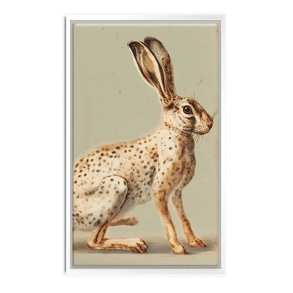 Vintage Hare Canvas Print Vintage Hare Canvas Print wall art product Paula Freeman