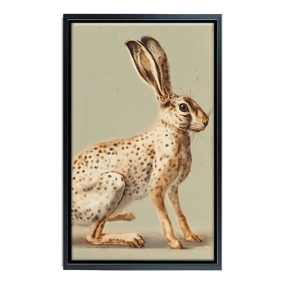 Vintage Hare Canvas Print Vintage Hare Canvas Print wall art product Paula Freeman