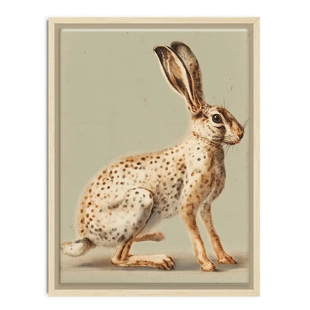 Vintage Hare Canvas Print Vintage Hare Canvas Print wall art product Paula Freeman