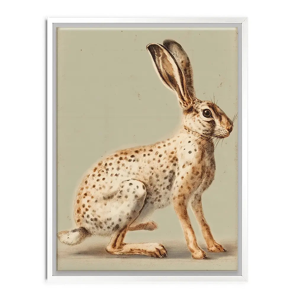 Vintage Hare Canvas Print Vintage Hare Canvas Print wall art product Paula Freeman