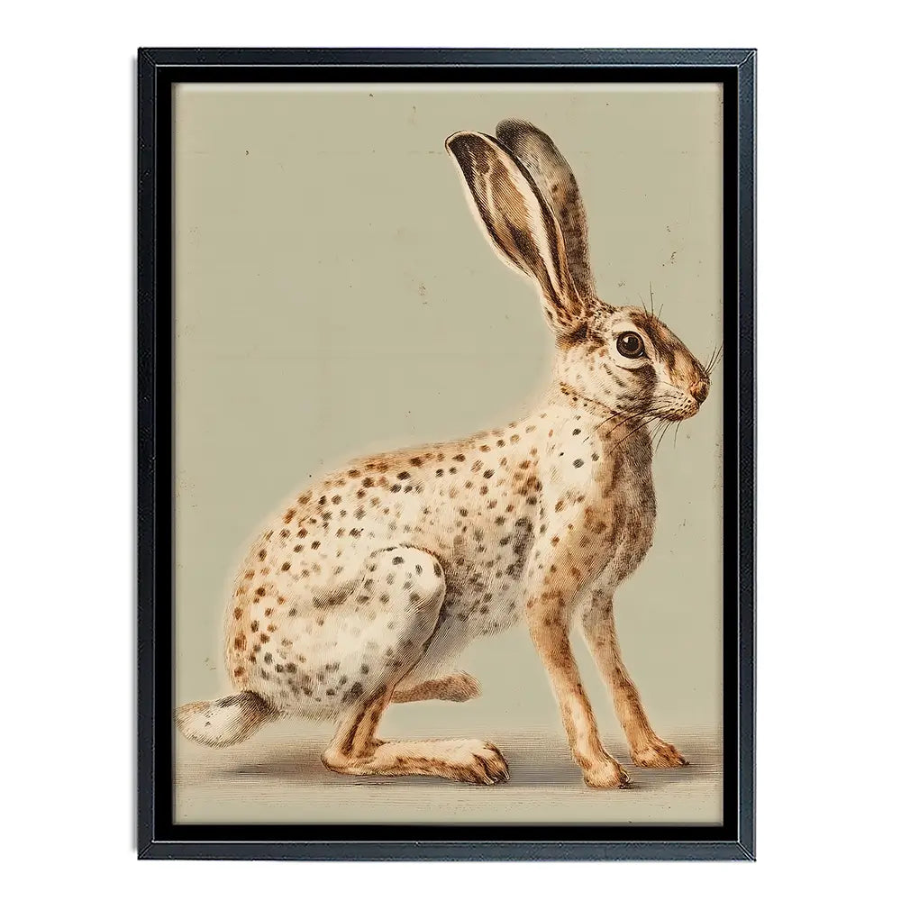 Vintage Hare Canvas Print Vintage Hare Canvas Print wall art product Paula Freeman