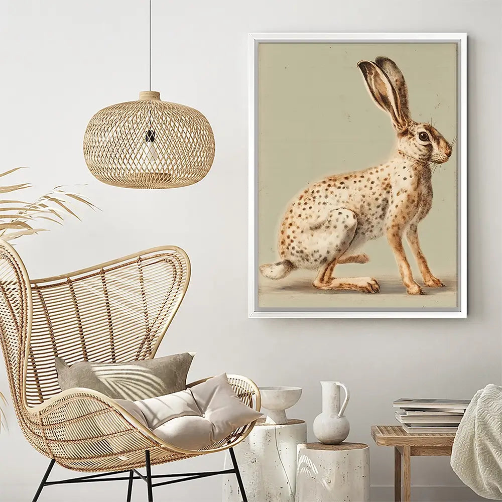 Vintage Hare Canvas Print Vintage Hare Canvas Print wall art product Paula Freeman