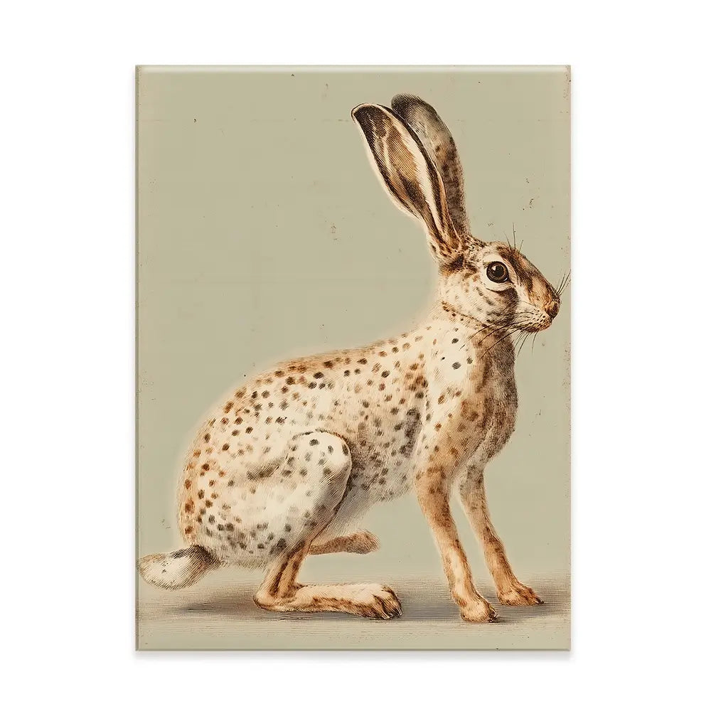 Vintage Hare Canvas Print Vintage Hare Canvas Print wall art product Paula Freeman