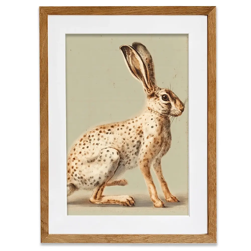 Vintage Hare Framed Art Print Vintage Hare Framed Art Print wall art product Paula Freeman