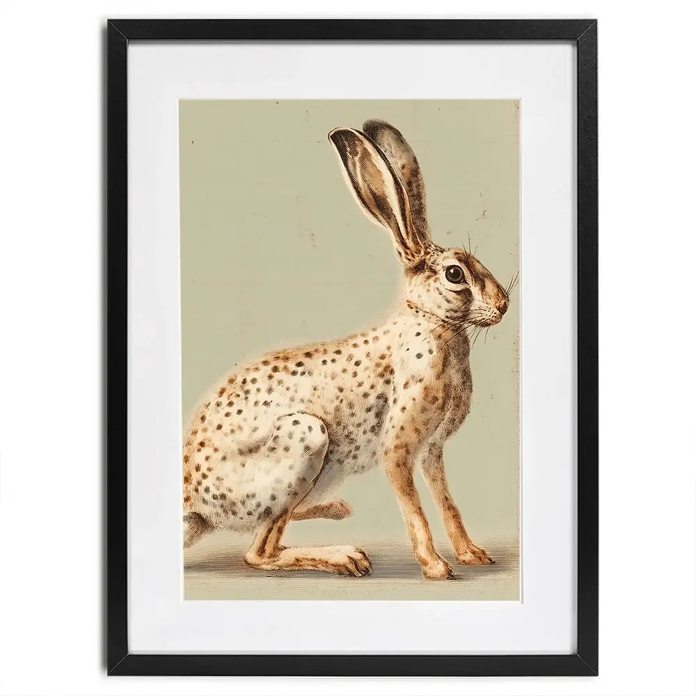 Vintage Hare Framed Art Print Vintage Hare Framed Art Print wall art product Paula Freeman