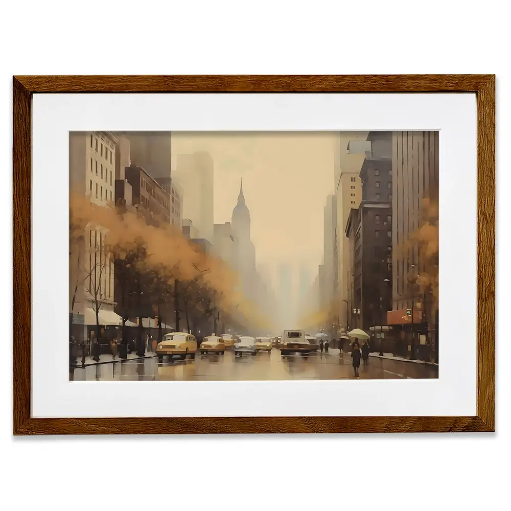 Vintage New York Framed Art Print Vintage New York Framed Art Print wall art product Arlington Prints - Independent