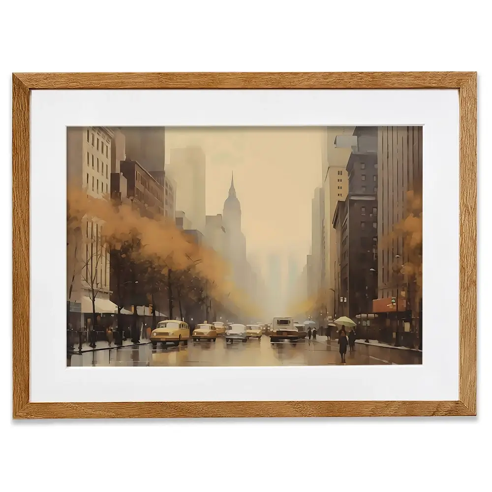 Vintage New York Framed Art Print Vintage New York Framed Art Print wall art product Arlington Prints - Independent
