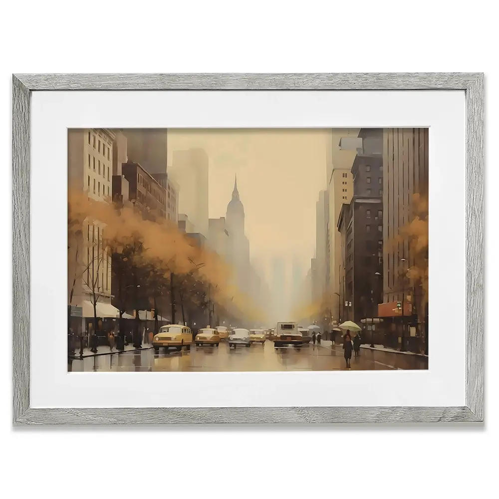 Vintage New York Framed Art Print Vintage New York Framed Art Print wall art product Arlington Prints - Independent