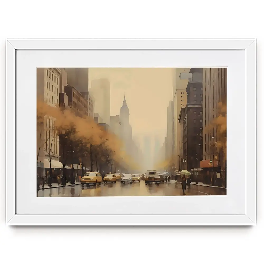 Vintage New York Framed Art Print Vintage New York Framed Art Print wall art product Arlington Prints - Independent
