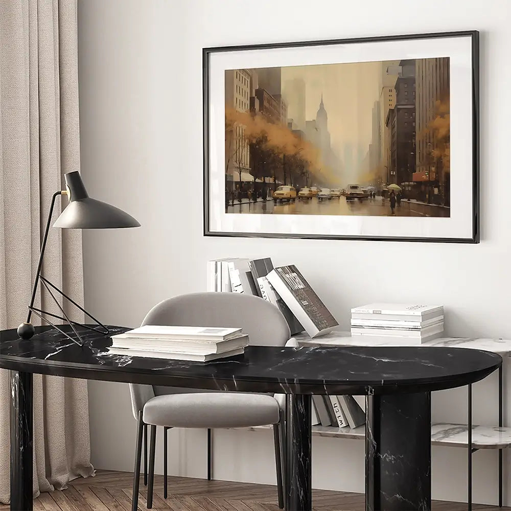 Vintage New York Framed Art Print Vintage New York Framed Art Print wall art product Arlington Prints - Independent