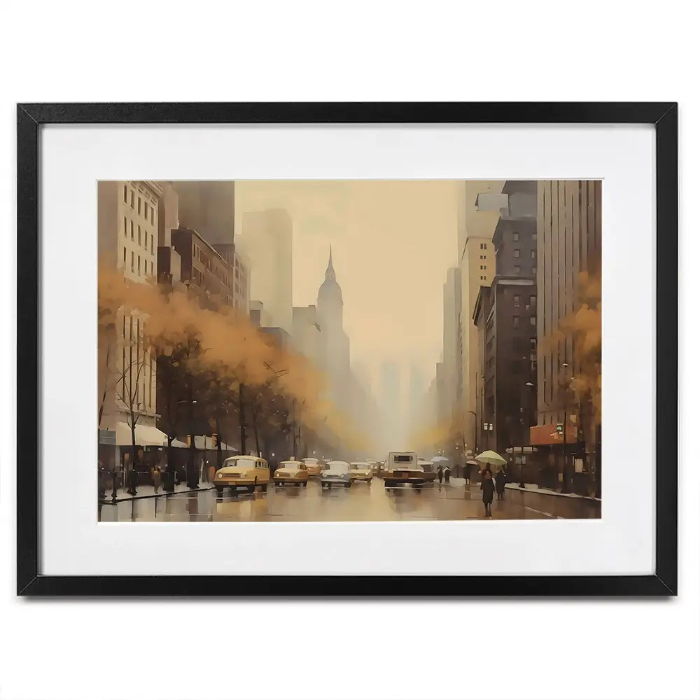 Vintage New York Framed Art Print Vintage New York Framed Art Print wall art product Arlington Prints - Independent