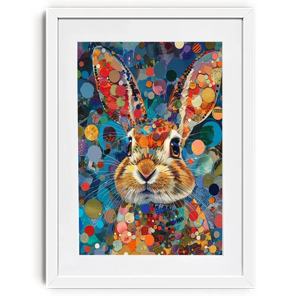 Vivid Hare Framed Art Print Vivid Hare Framed Art Print wall art product David Alexander Elder