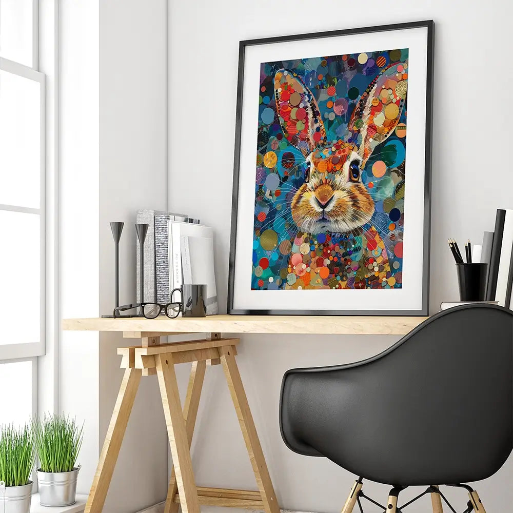 Vivid Hare Framed Art Print Vivid Hare Framed Art Print wall art product David Alexander Elder
