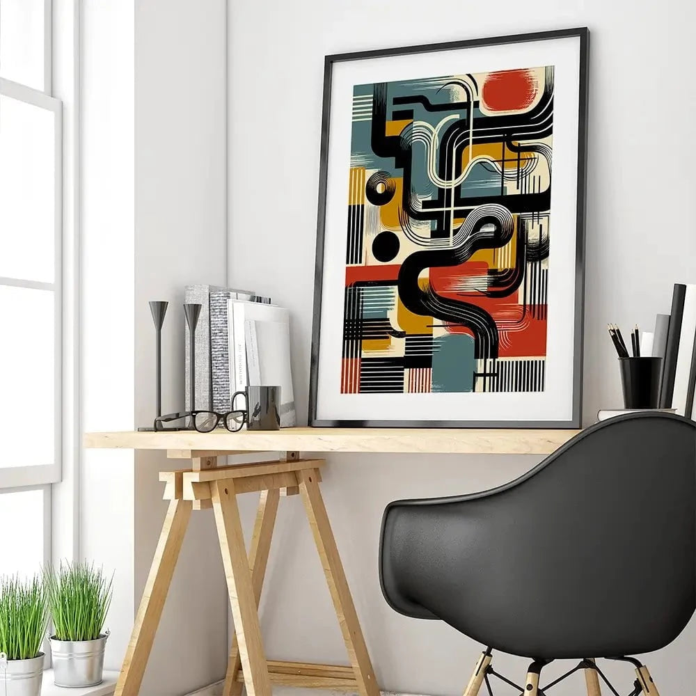 Vivid Harmony Echo Framed Art Print Vivid Harmony Echo Framed Art Print wall art product P & M Print Gallery