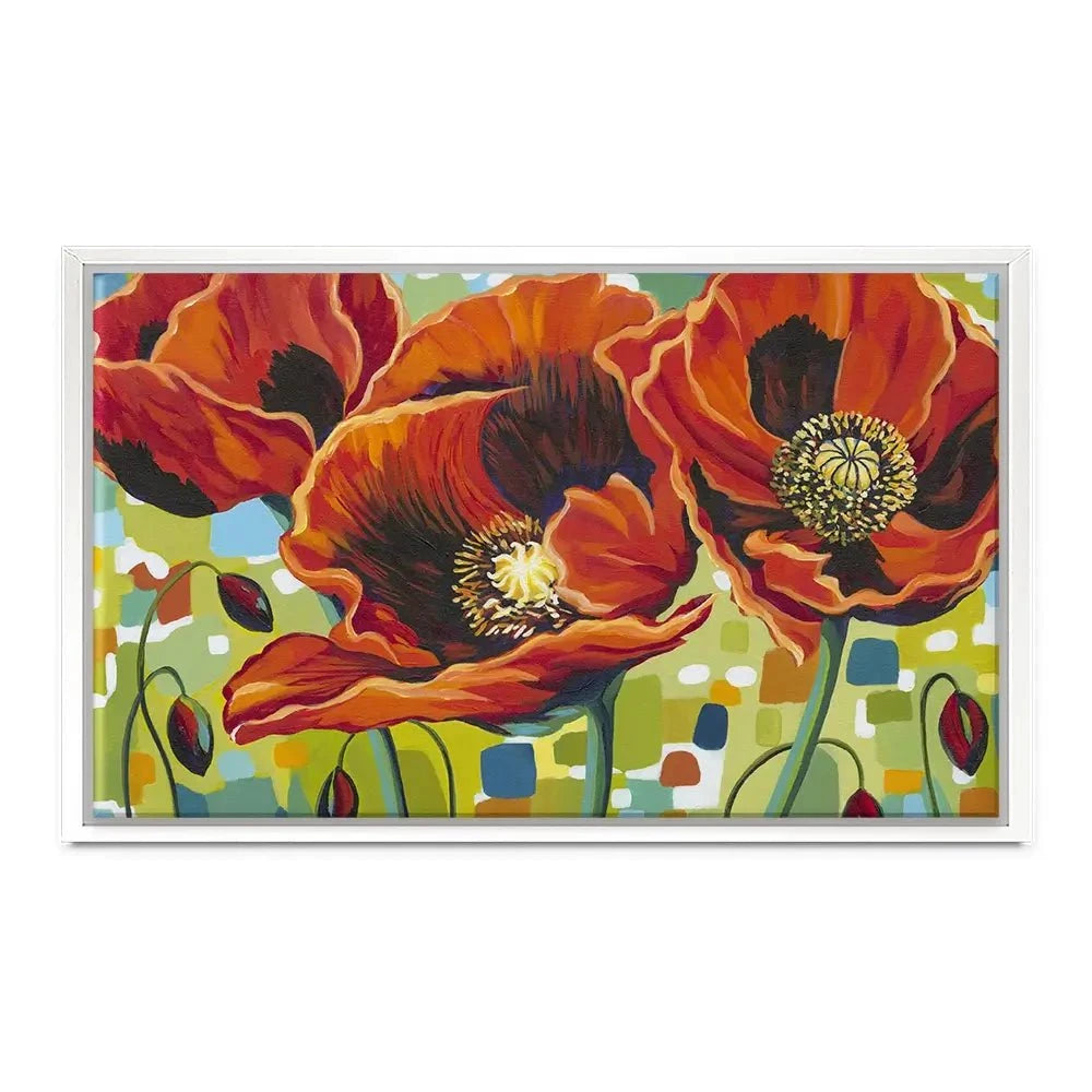 Vivid Poppies Canvas Print Vivid Poppies Canvas Print wall art product Carolee Vitaletti
