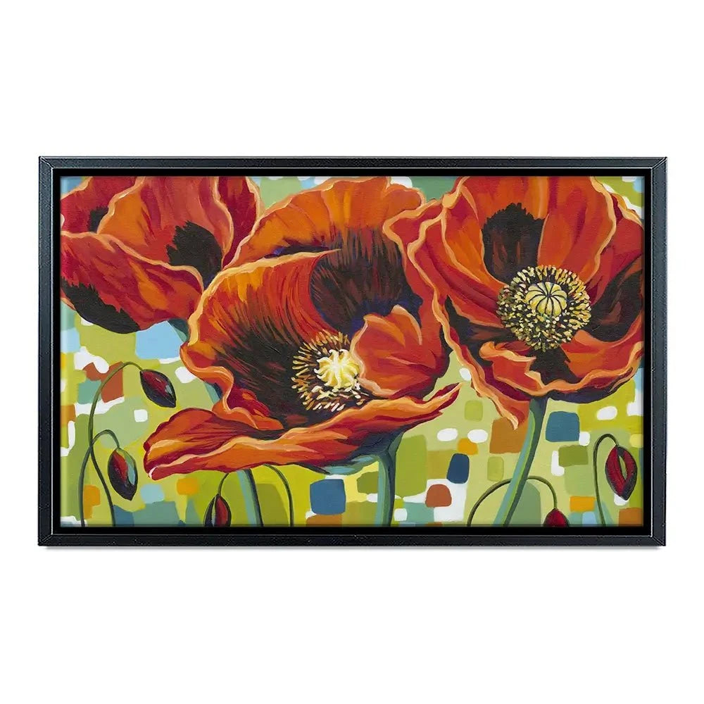 Vivid Poppies Canvas Print Vivid Poppies Canvas Print wall art product Carolee Vitaletti