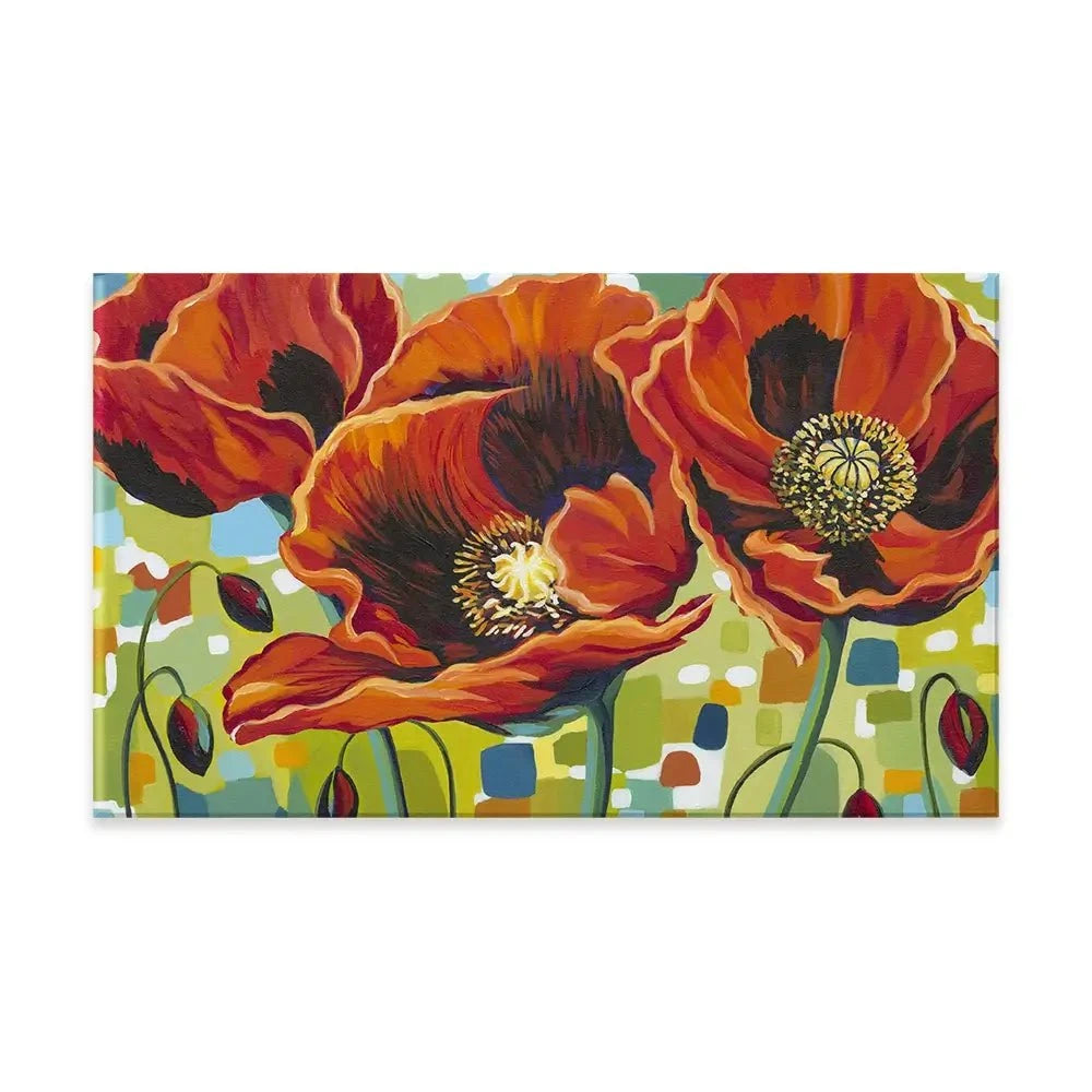 Vivid Poppies Canvas Print Vivid Poppies Canvas Print wall art product Carolee Vitaletti