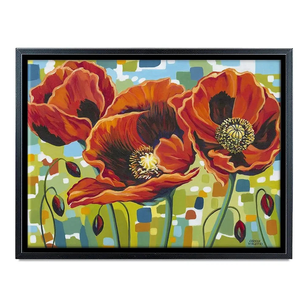 Vivid Poppies Canvas Print Vivid Poppies Canvas Print wall art product Carolee Vitaletti
