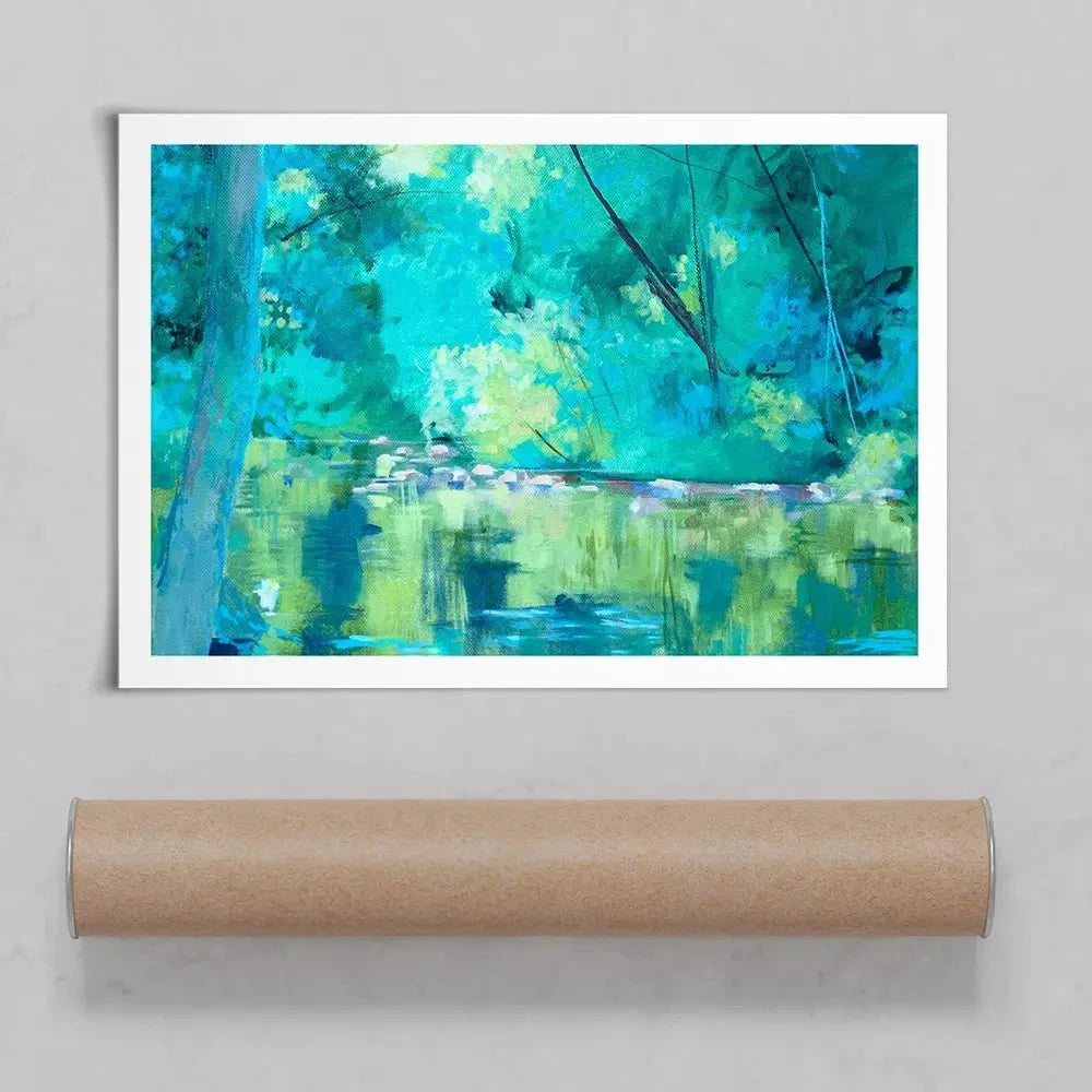 Vivid River Art Print Vivid River Art Print wall art product Unattributed