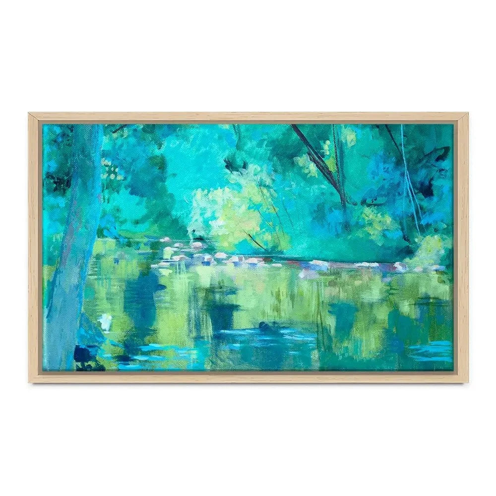 Vivid River Canvas Print Vivid River Canvas Print wall art product Unattributed