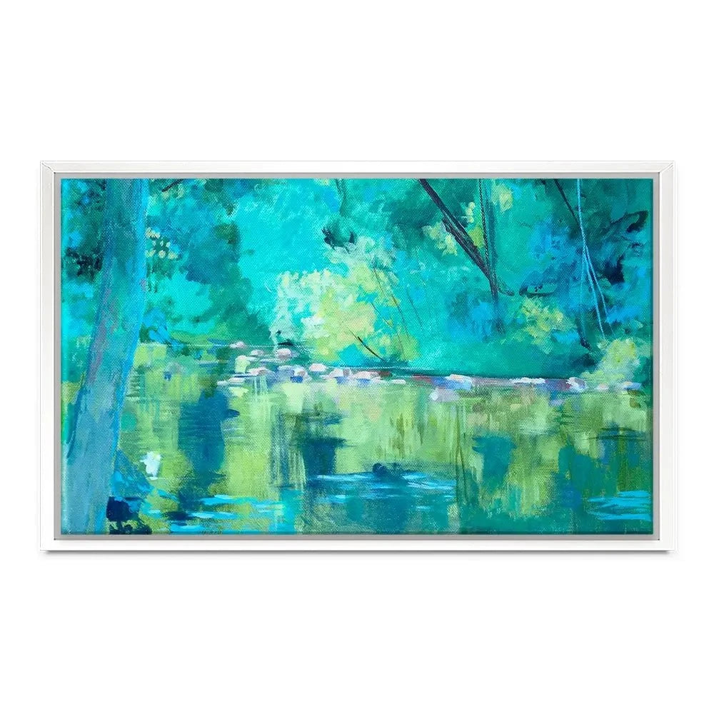 Vivid River Canvas Print Vivid River Canvas Print wall art product Unattributed
