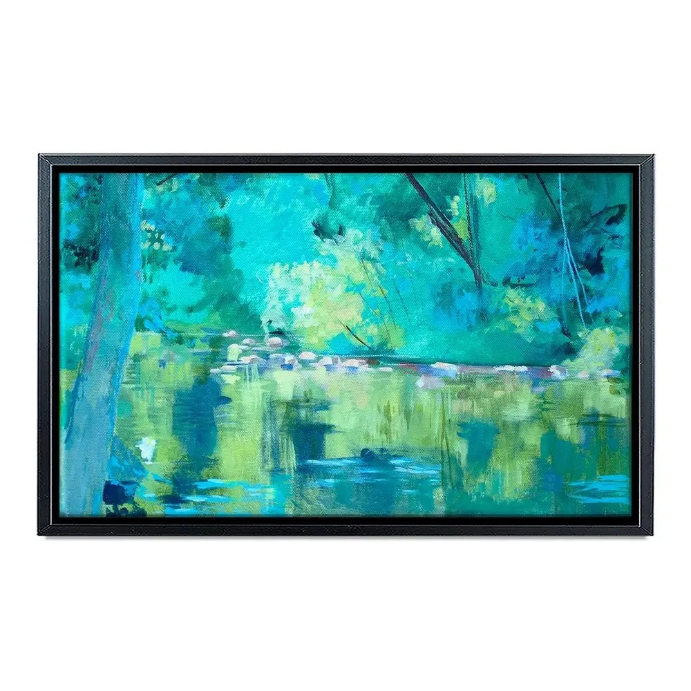 Vivid River Canvas Print Vivid River Canvas Print wall art product Unattributed