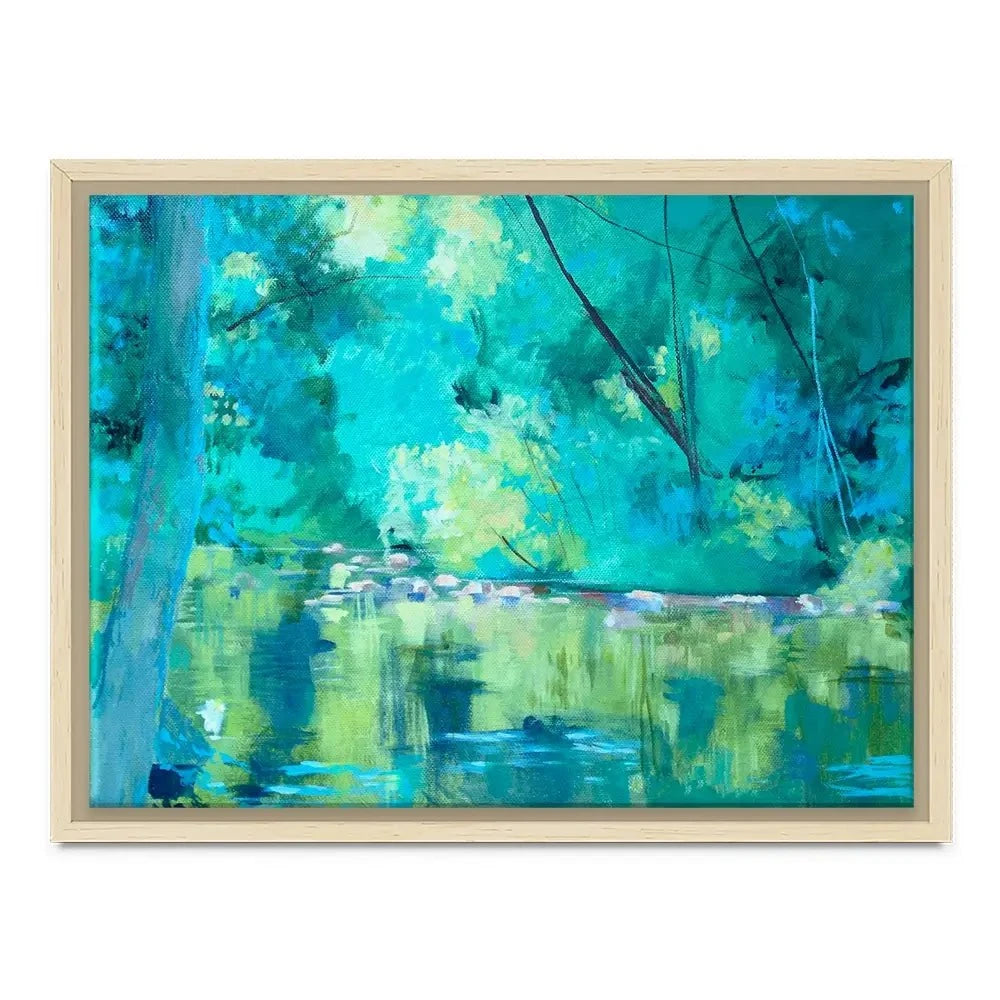 Vivid River Canvas Print Vivid River Canvas Print wall art product Unattributed