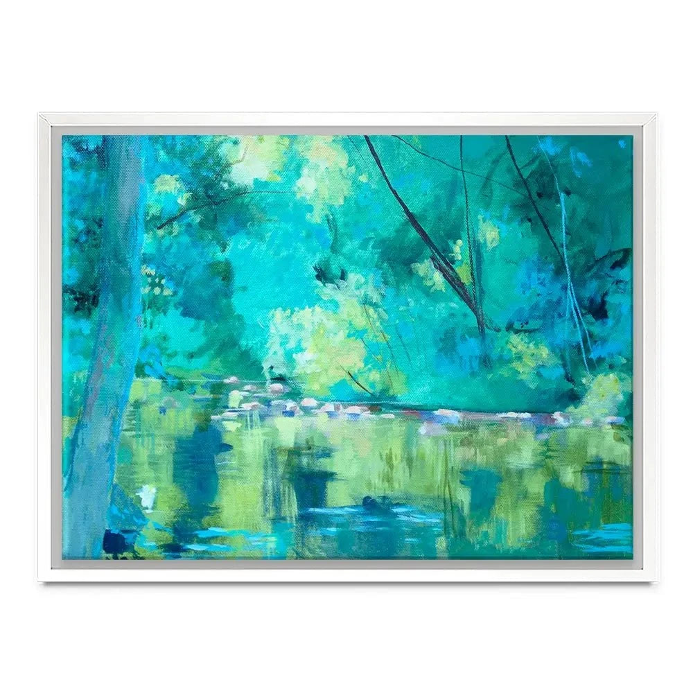 Vivid River Canvas Print Vivid River Canvas Print wall art product Unattributed