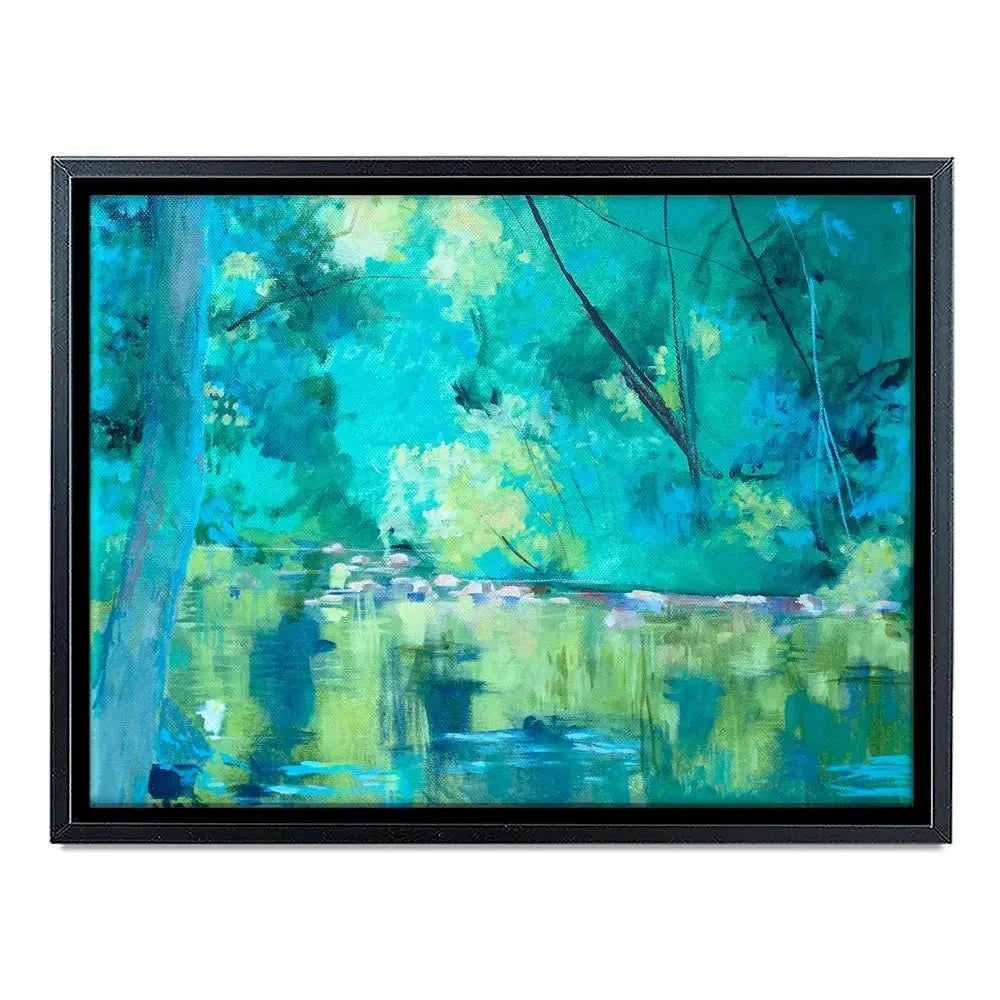 Vivid River Canvas Print Vivid River Canvas Print wall art product Unattributed
