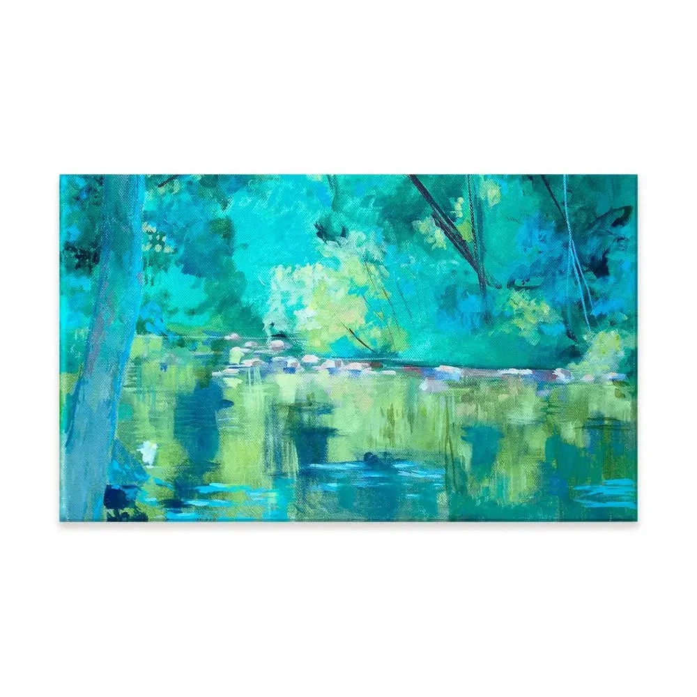 Vivid River Canvas Print Vivid River Canvas Print wall art product Unattributed