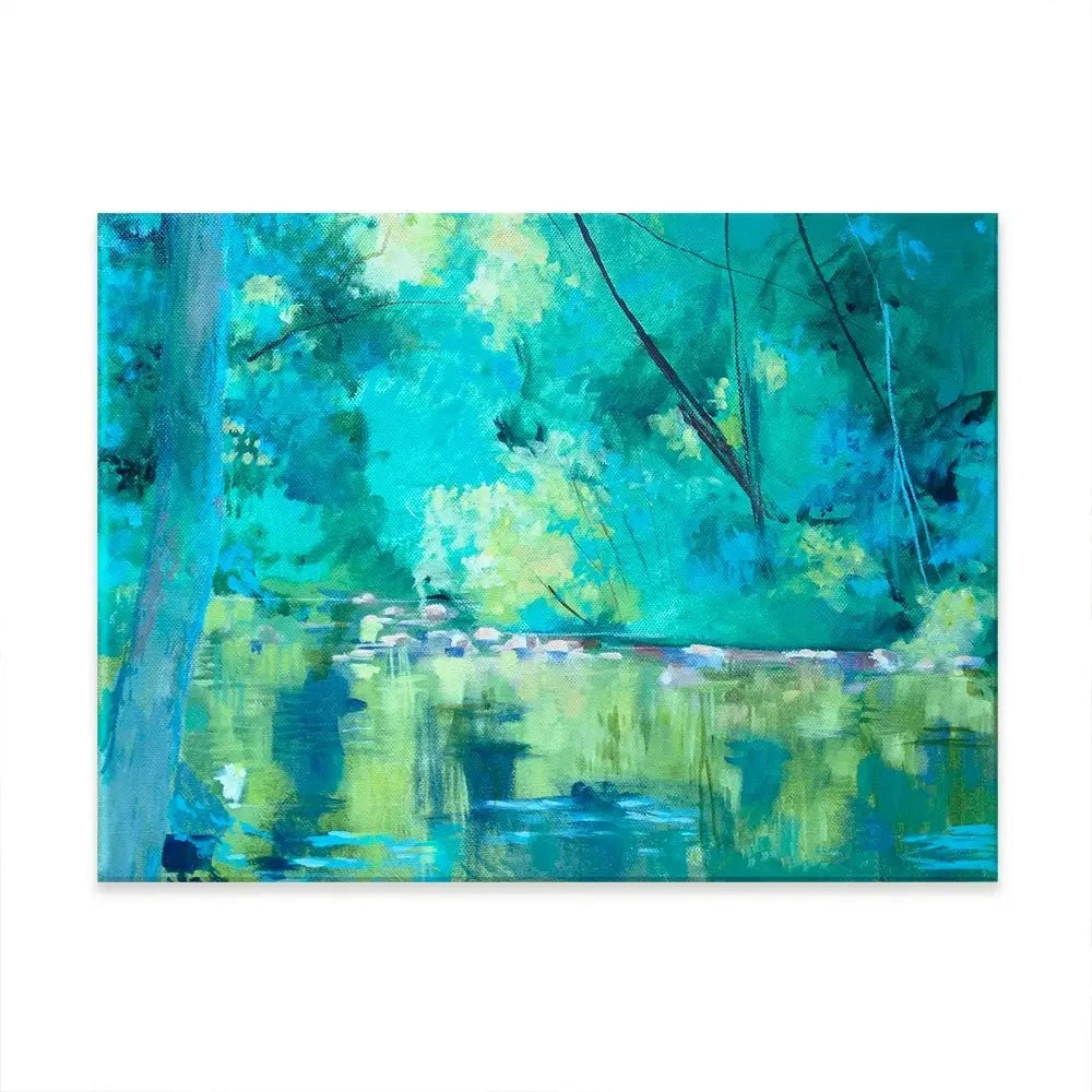 Vivid River Canvas Print Vivid River Canvas Print wall art product Unattributed