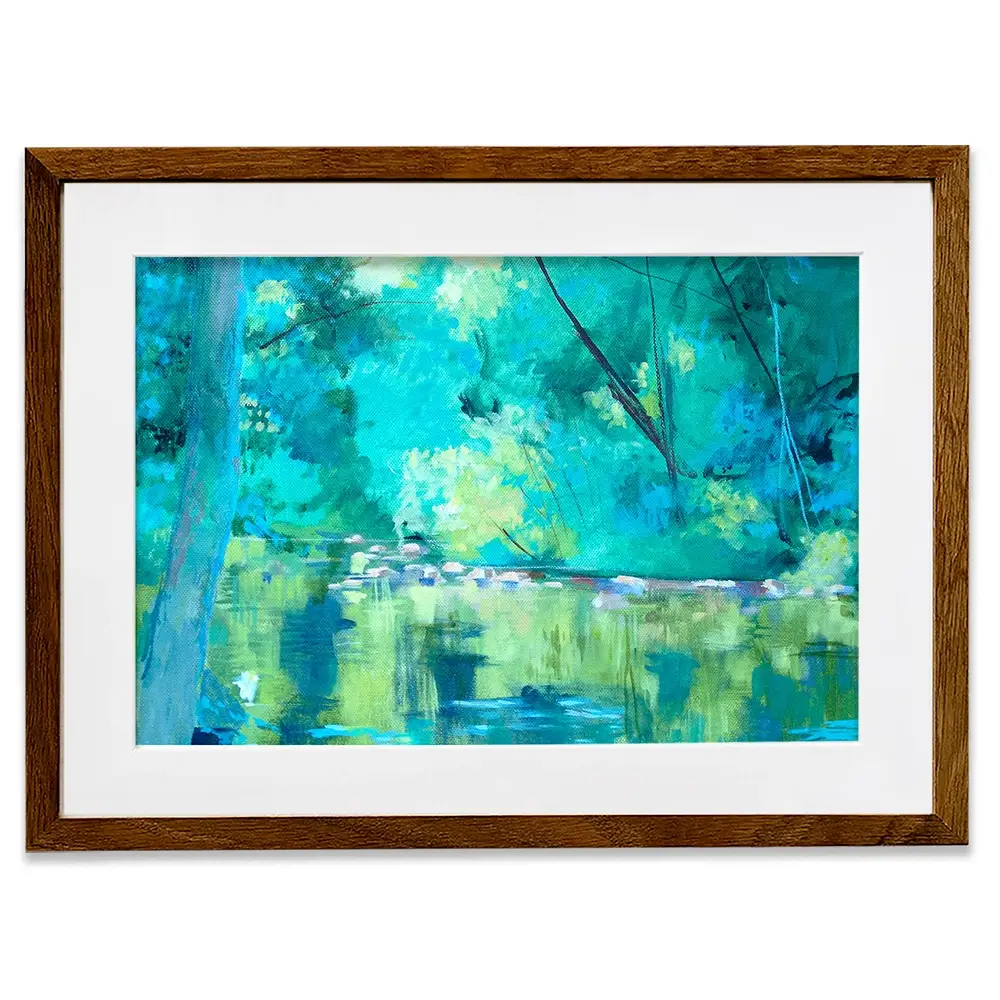 Vivid River Framed Art Print Vivid River Framed Art Print wall art product Unattributed