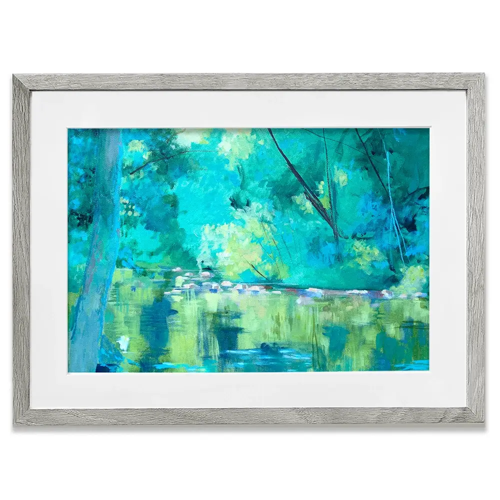 Vivid River Framed Art Print Vivid River Framed Art Print wall art product Unattributed