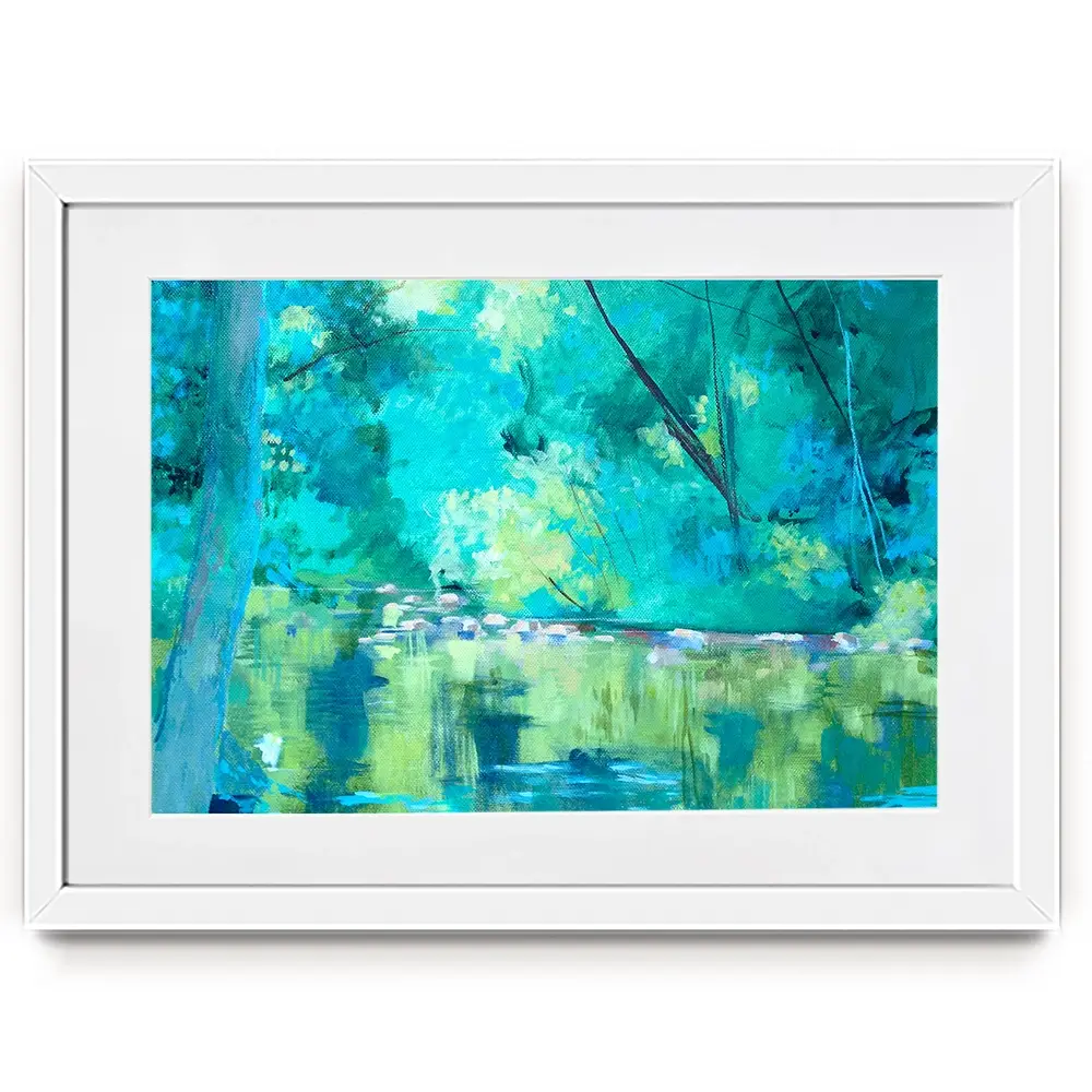 Vivid River Framed Art Print Vivid River Framed Art Print wall art product Unattributed