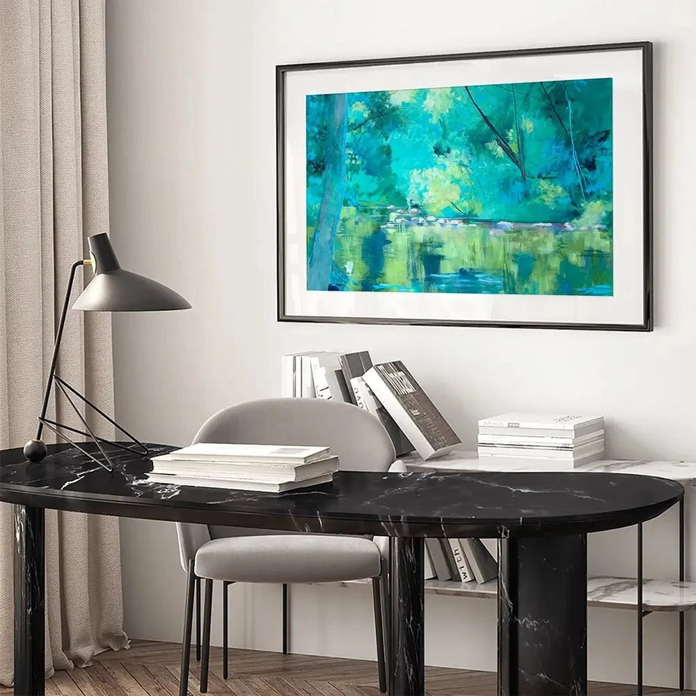 Vivid River Framed Art Print Vivid River Framed Art Print wall art product Unattributed