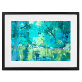 Vivid River Framed Art Print Vivid River Framed Art Print wall art product Unattributed